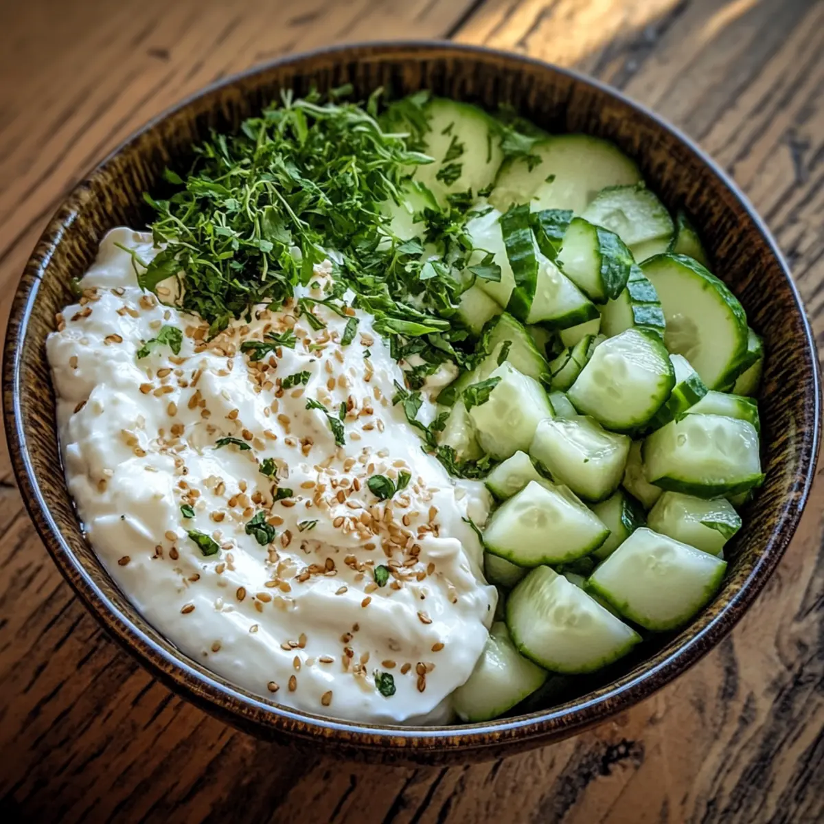 Easy Cool Yogurt Cucumber Herb Bowl for Fresh Summer Bliss