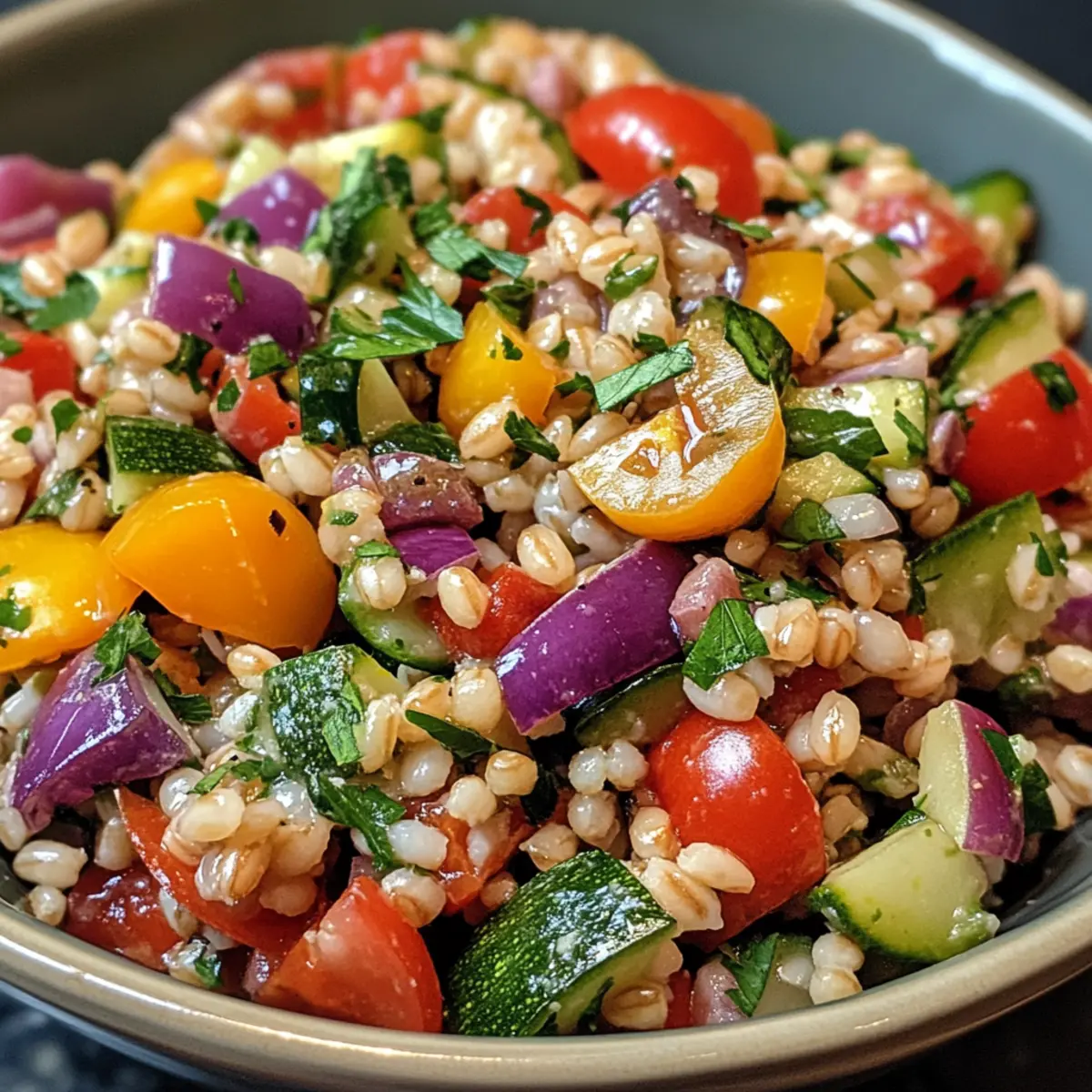 Easy Mediterranean Veggie Grain Salad That Bursts with Fresh Flavor