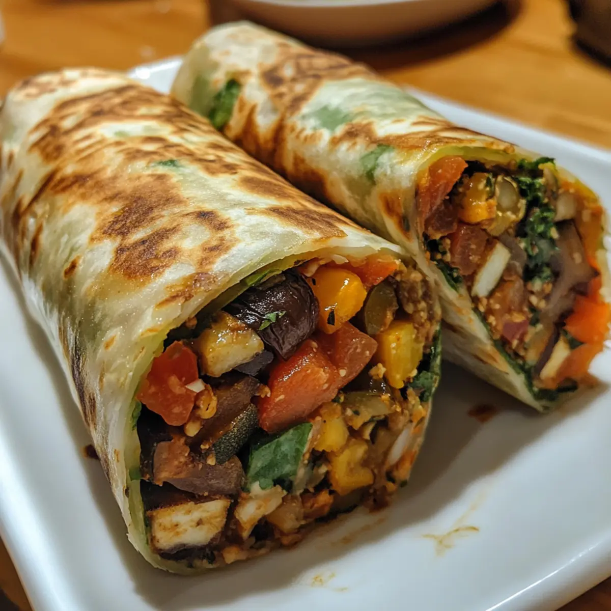 Smoky Veggie Wrap Vegetarian
