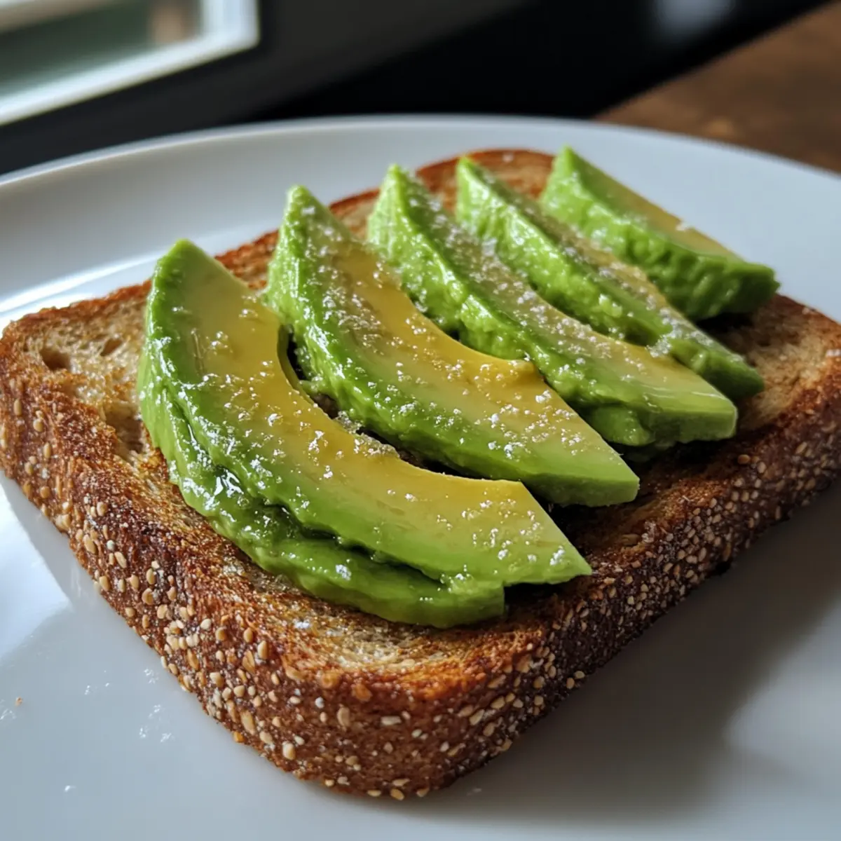 Whole Wheat Toast with Avocado