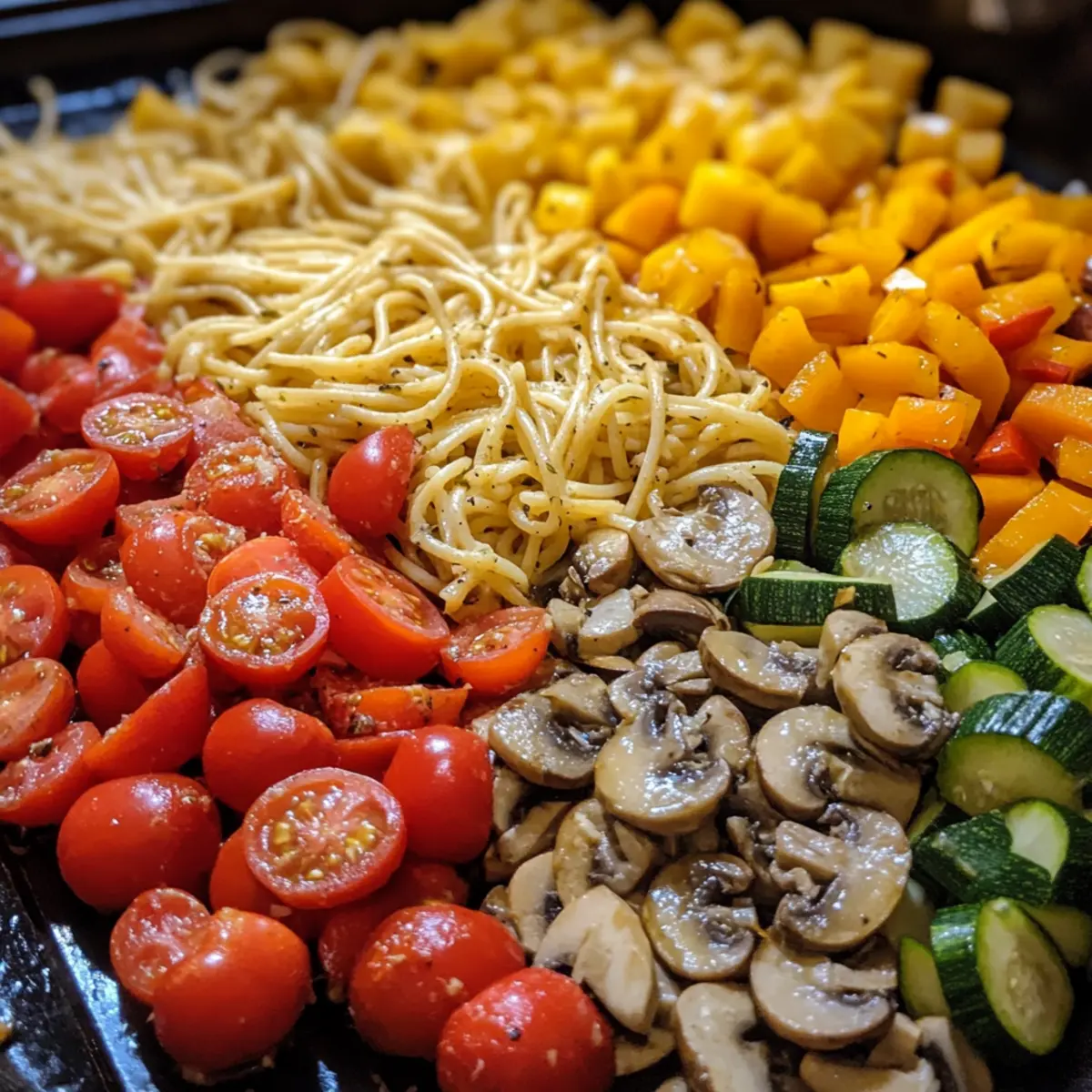 Simple Veggie Pasta Prep