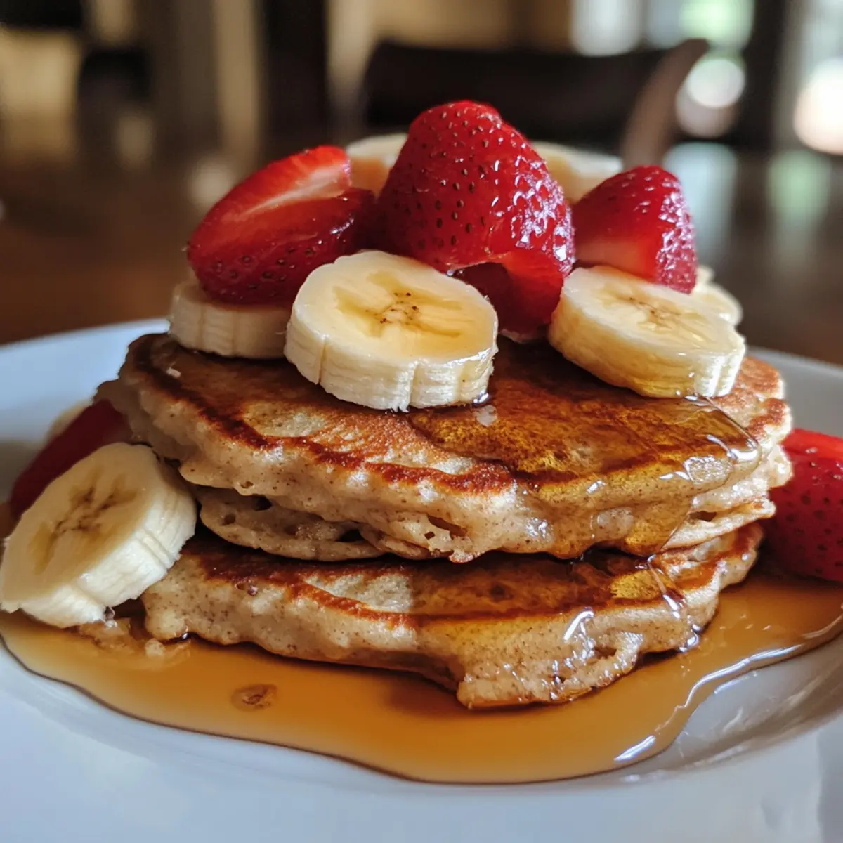 Banana Oat Breakfast Pancakes