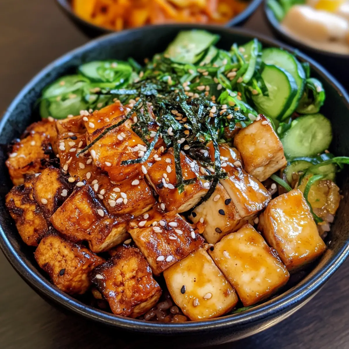 Korean Tofu Bowl Vegetarian