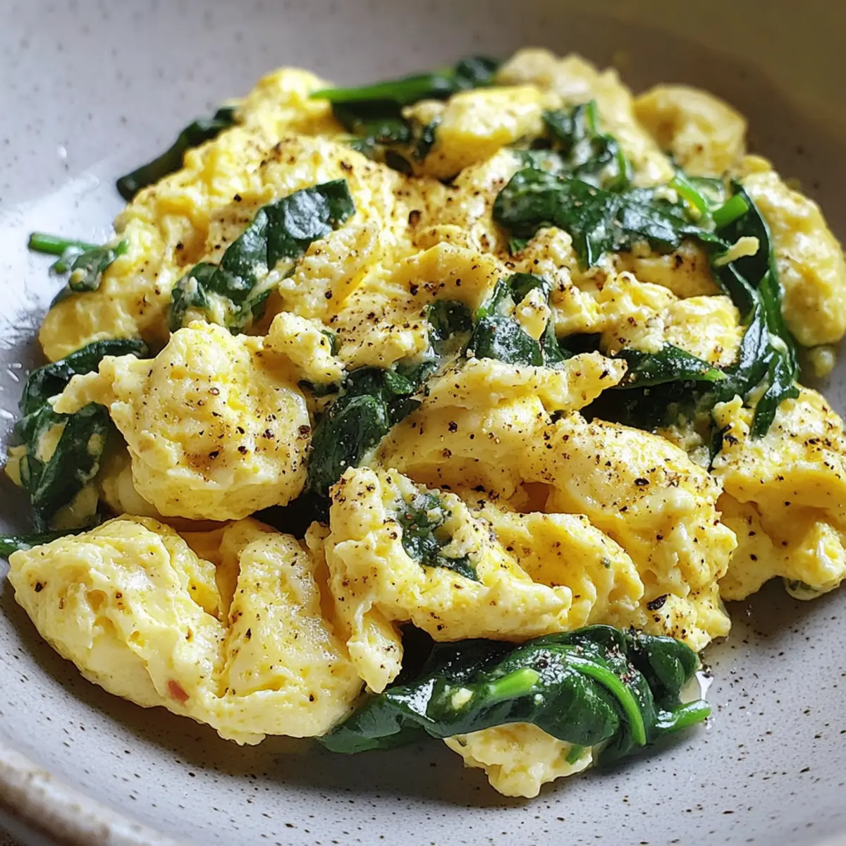 Scrambled Eggs with Spinach