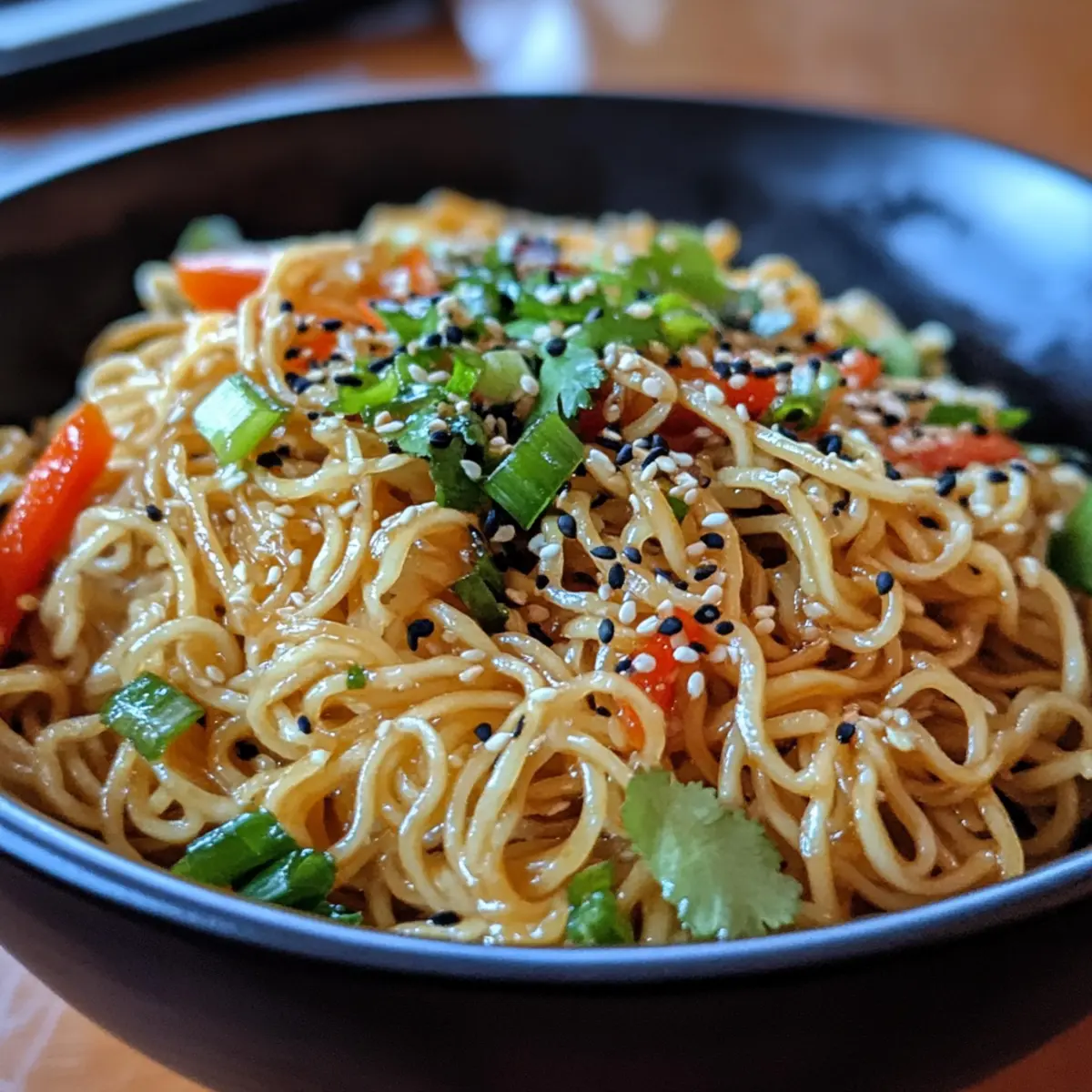 Sesame Ginger Noodles Vegetarian