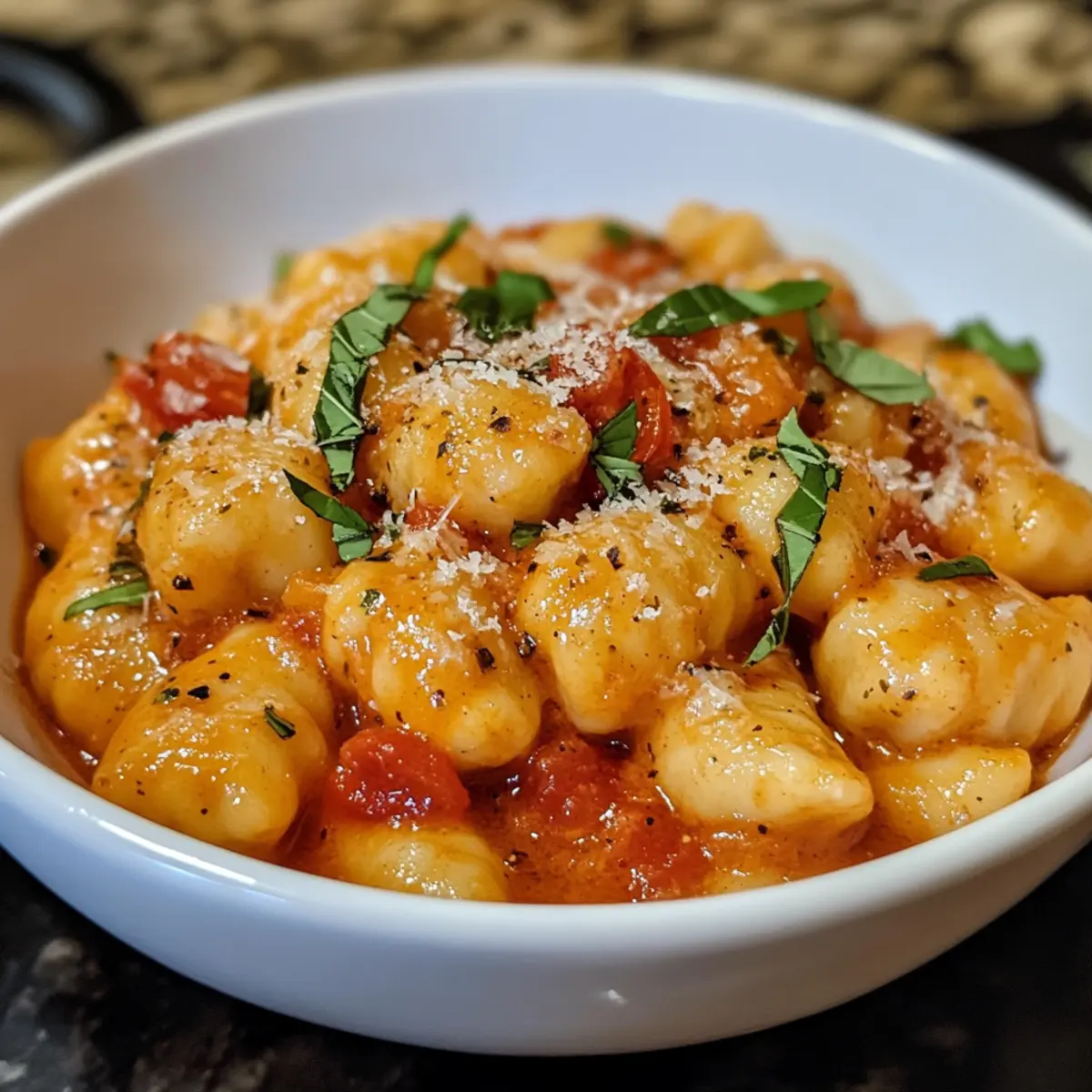 Vegan Creamy Tomato Gnocchi