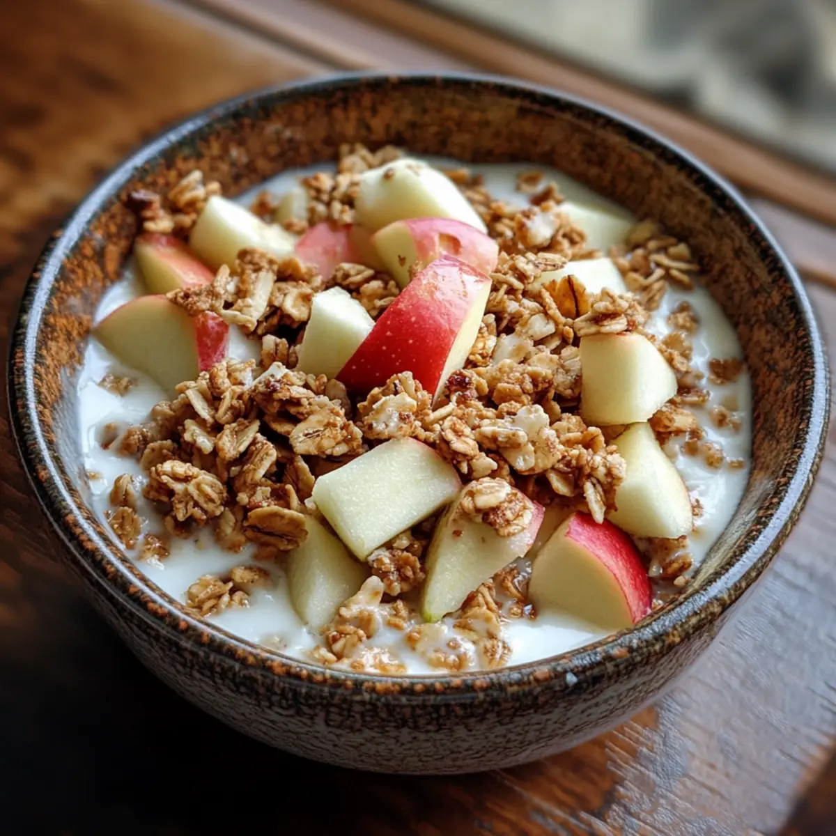 Apple Yogurt Granola Bowl