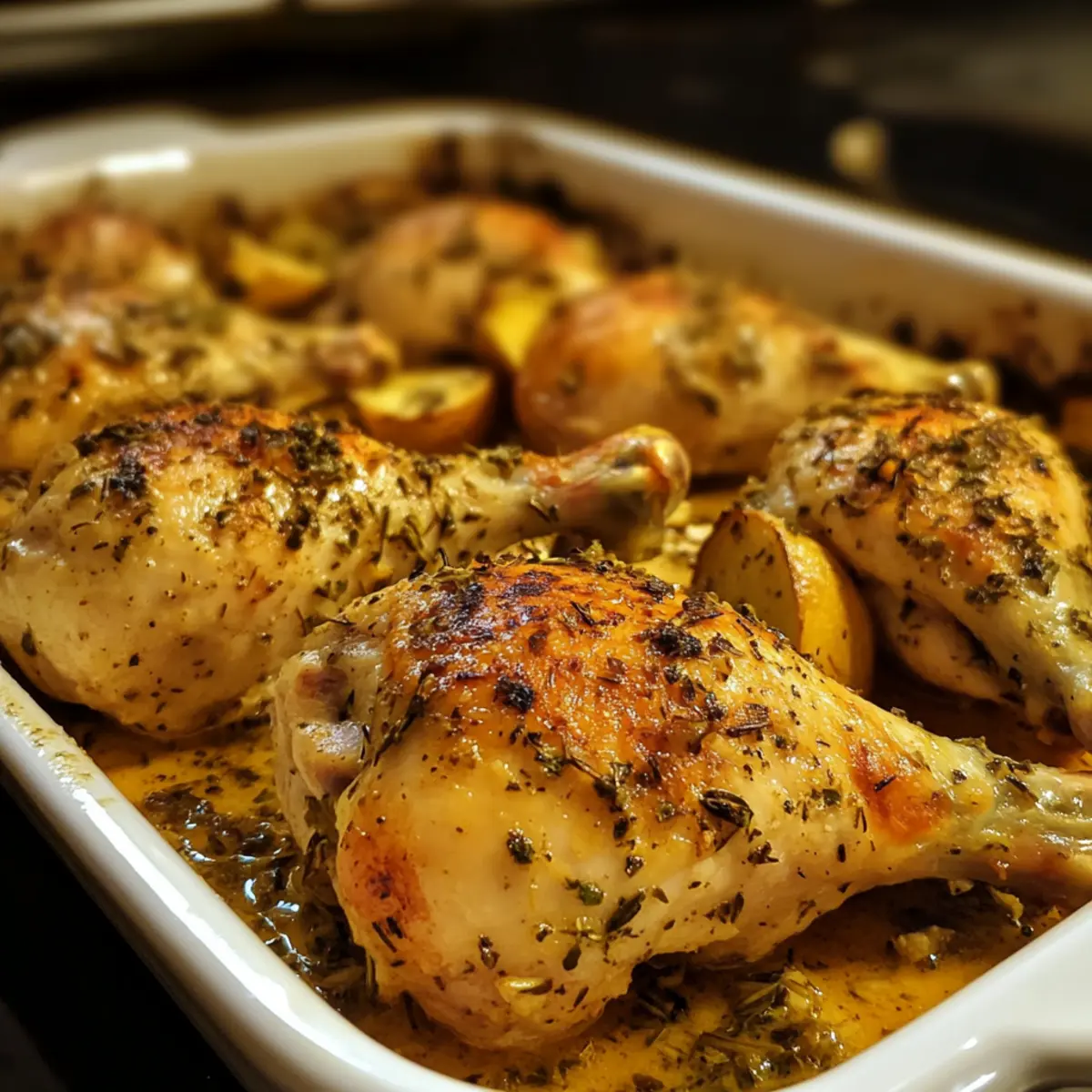 Oven Baked Herb Chicken Dinner
