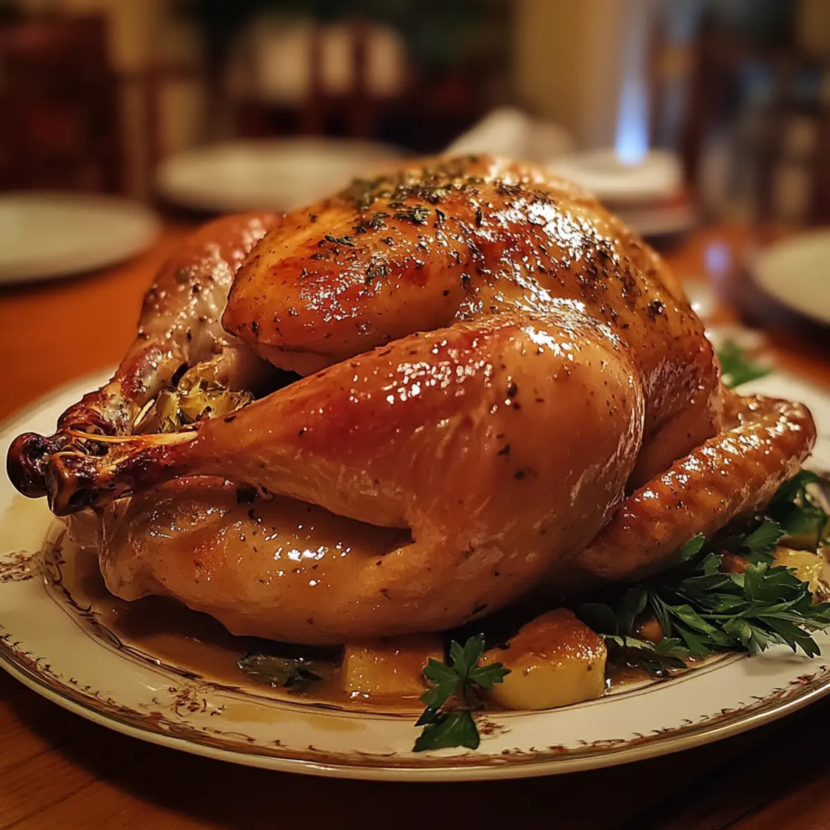 Maple Dijon Glazed Turkey