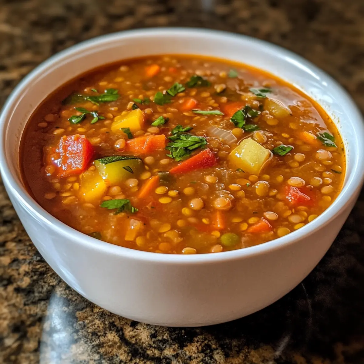 Hearty Lentil Vegetable Soup