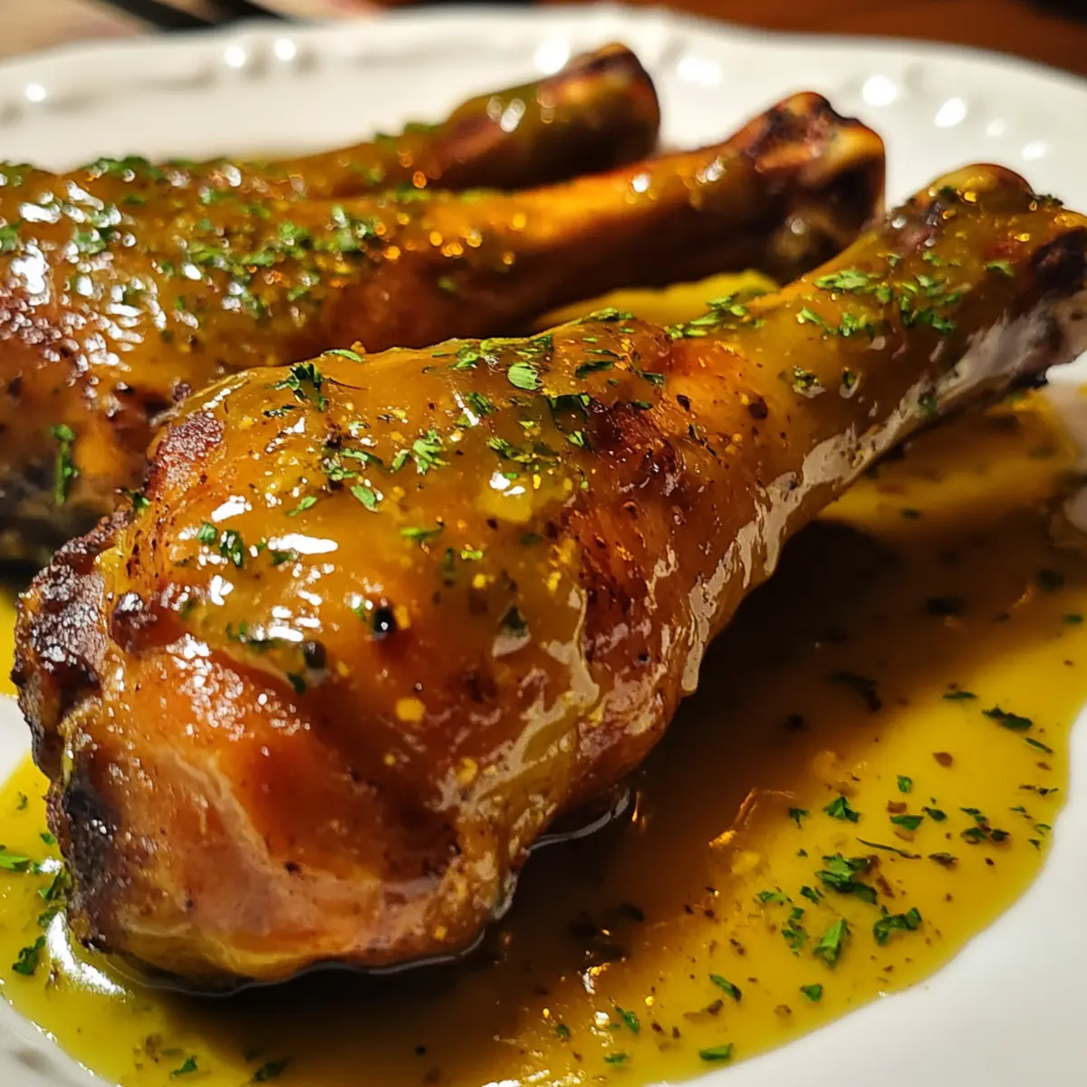 Juicy Honey Mustard Glazed Turkey Legs Recipe You’ll Love