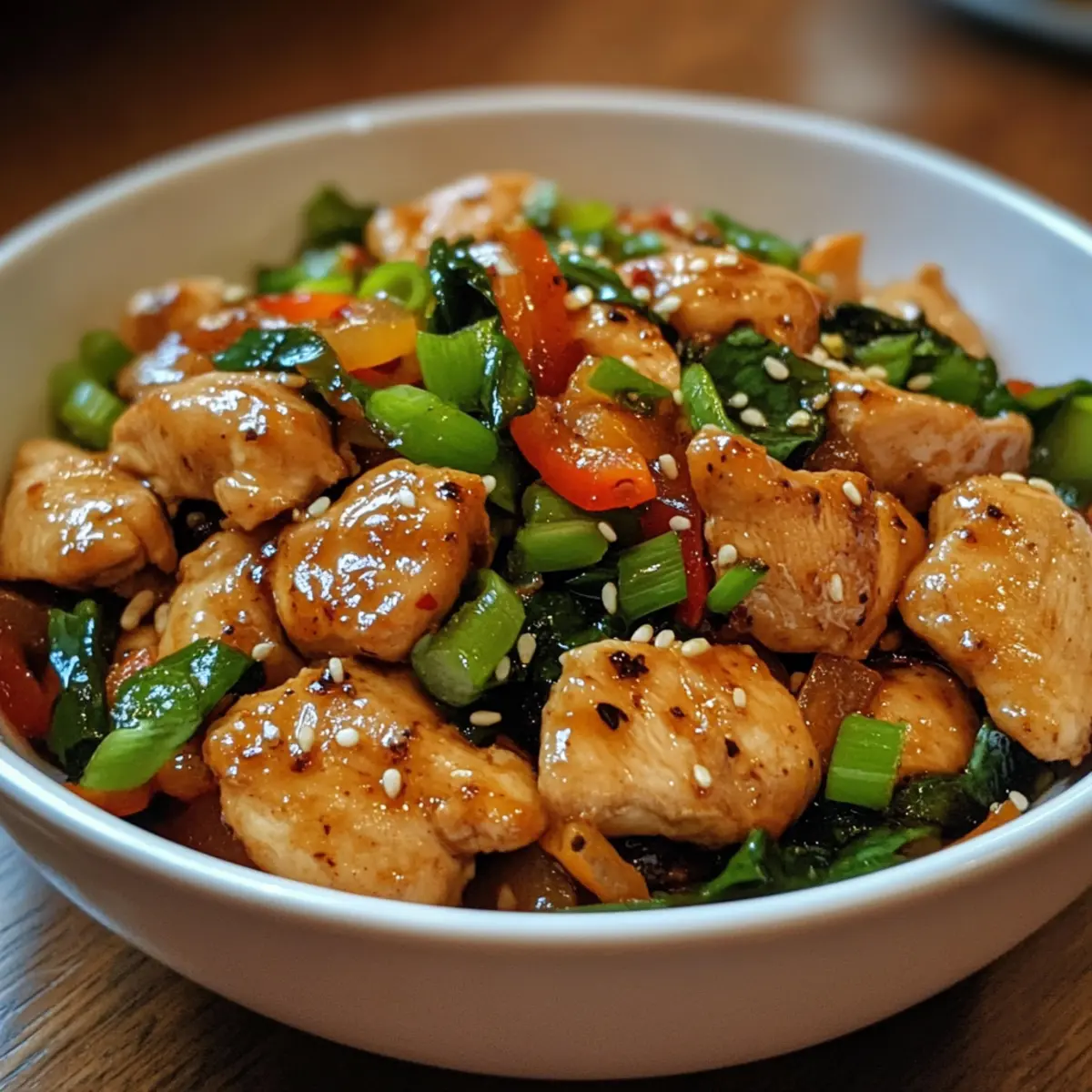 Garlic Ginger Chicken Stir Fry