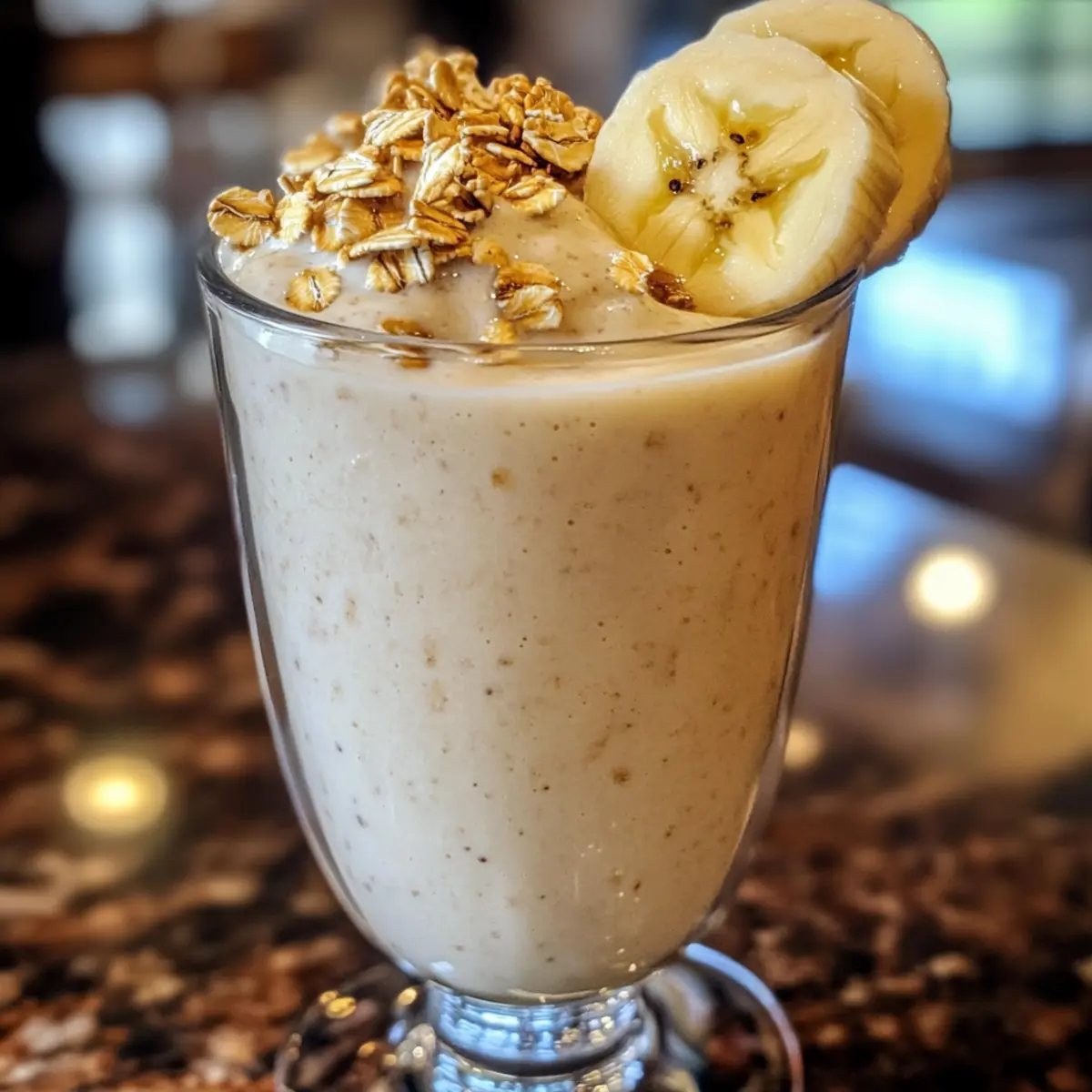 Easy Banana Oatmeal Breakfast Smoothie for a Creamy Energy Boost