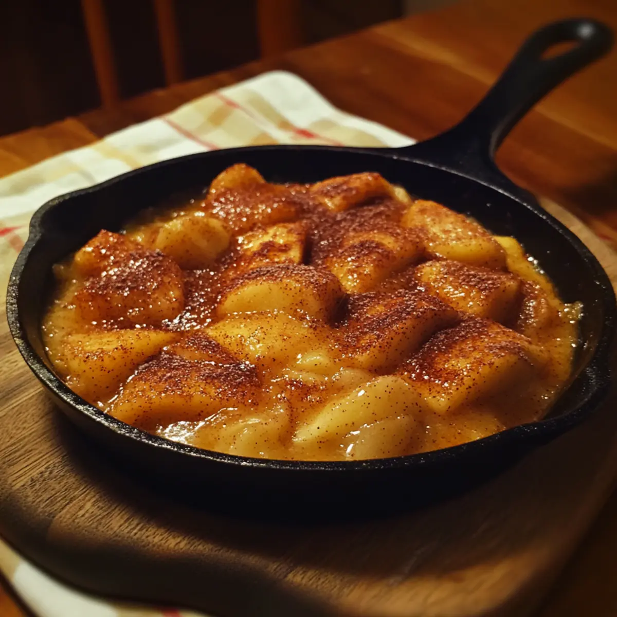 Easy Apple Cinnamon Skillet Treat That Feels Like Fall in Every Bite