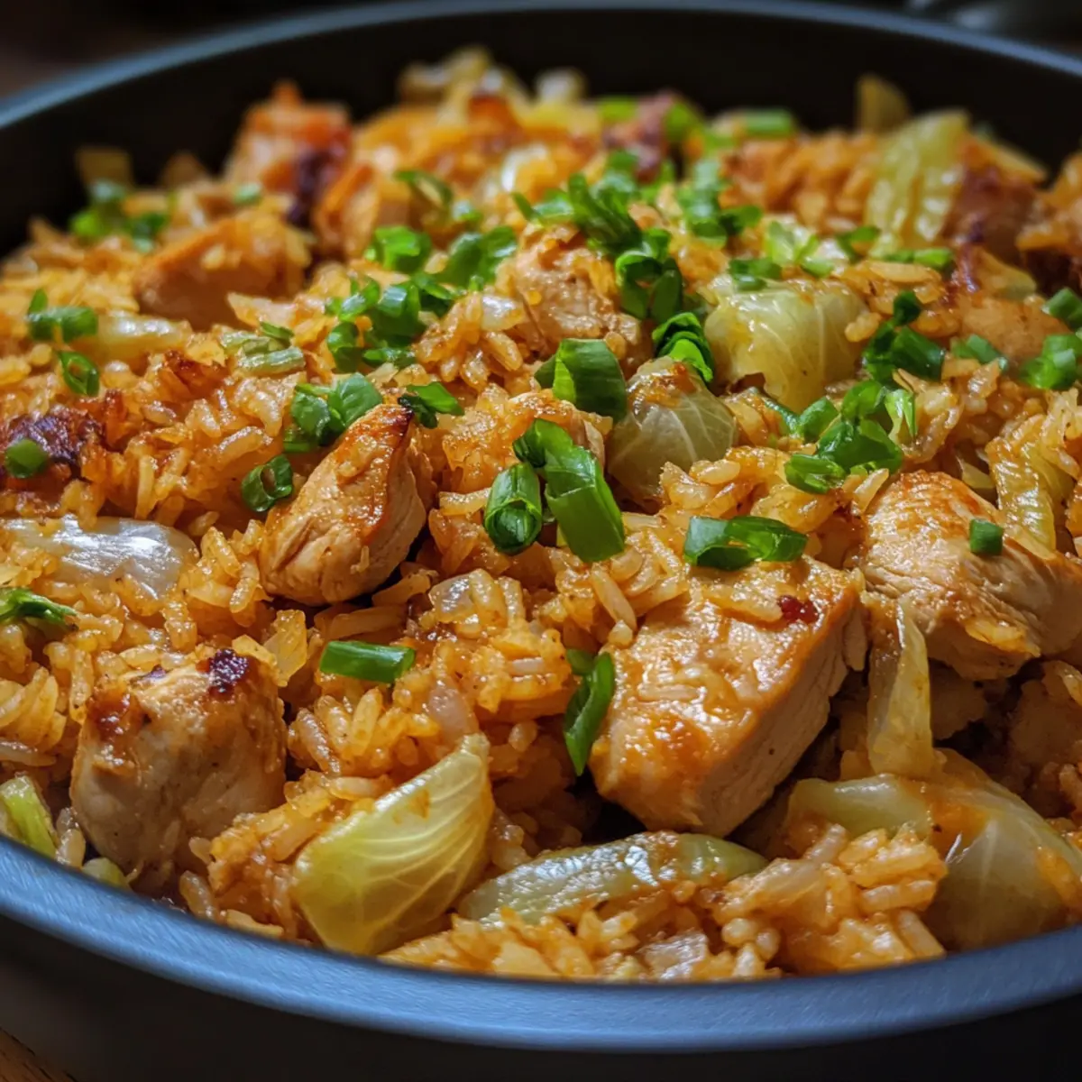 Easy One Pot Chicken Cabbage Rice That Bursts with Flavor