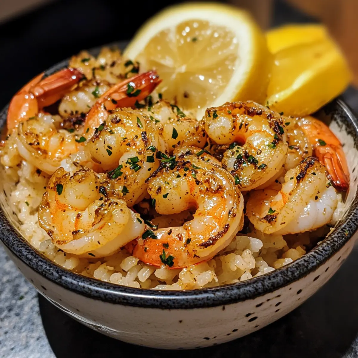 Lemon Garlic Butter Shrimp Bowls