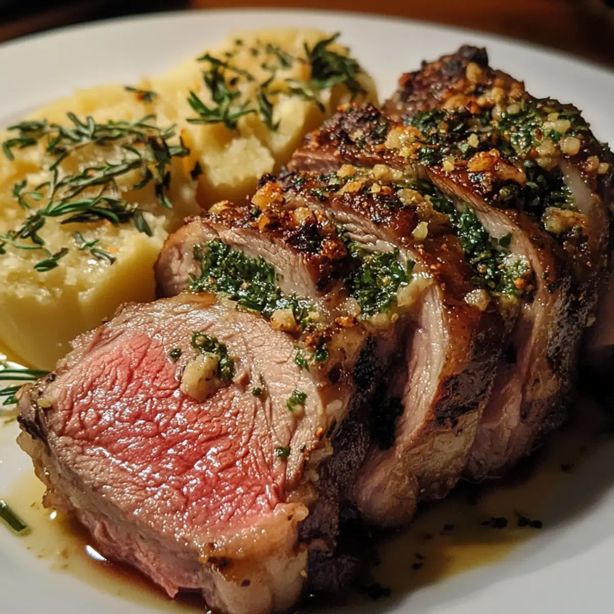 Garlic Butter Herb Lamb