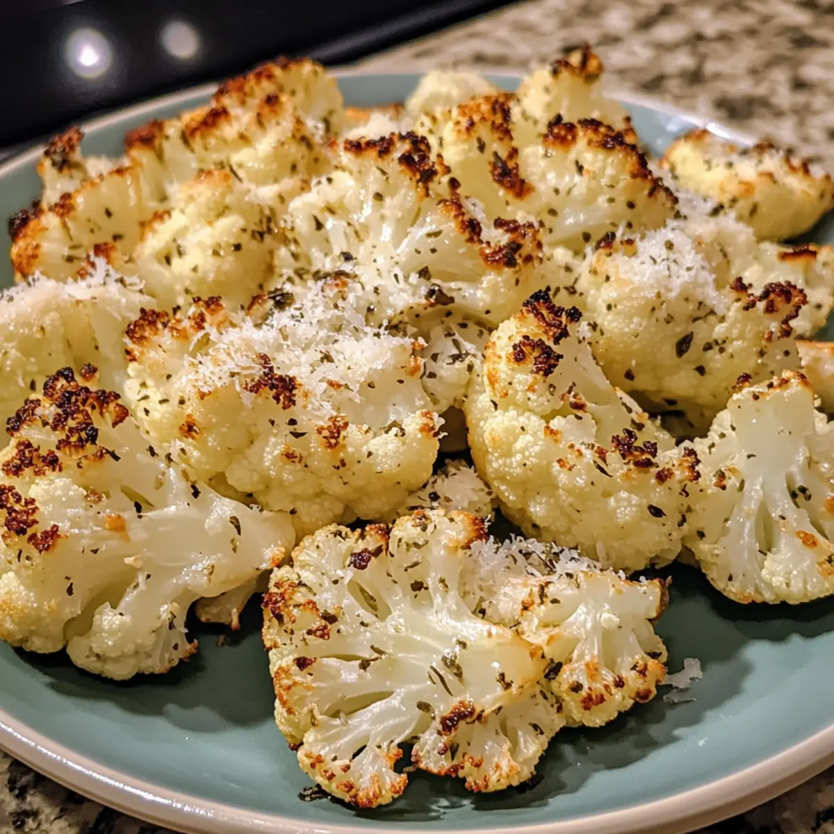 Garlic Parmesan Roasted Cauliflower Florets