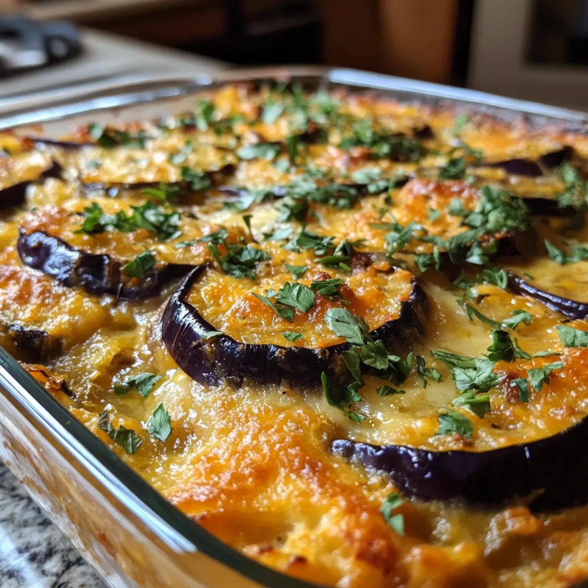 Mediterranean Baked Eggplant Casserole