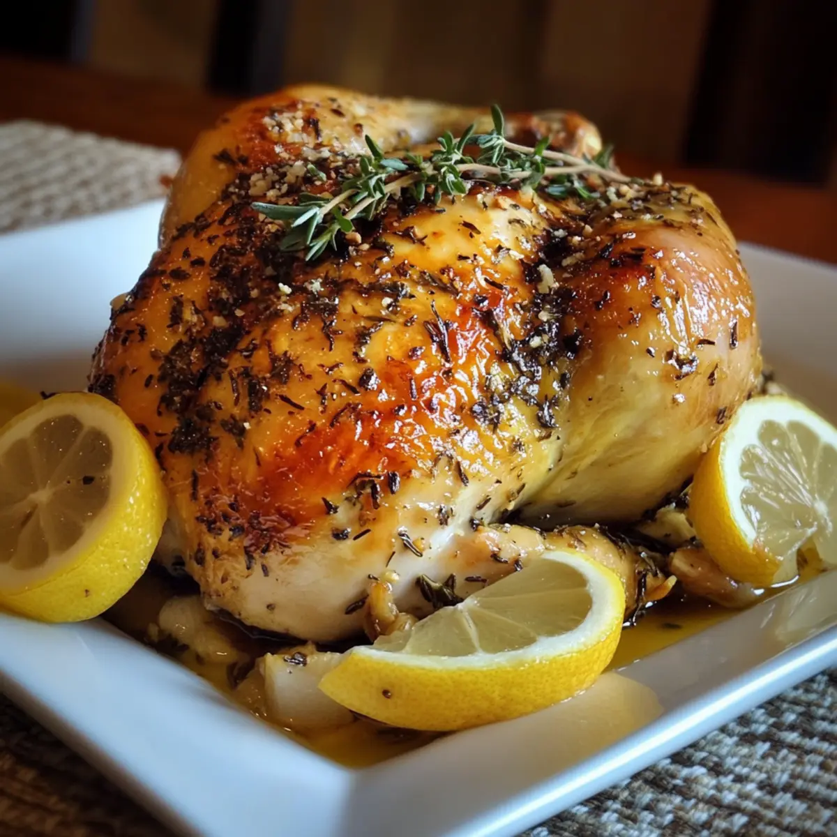 Juicy Lemon Thyme Roasted Chicken Recipe You’ll Crave Tonight