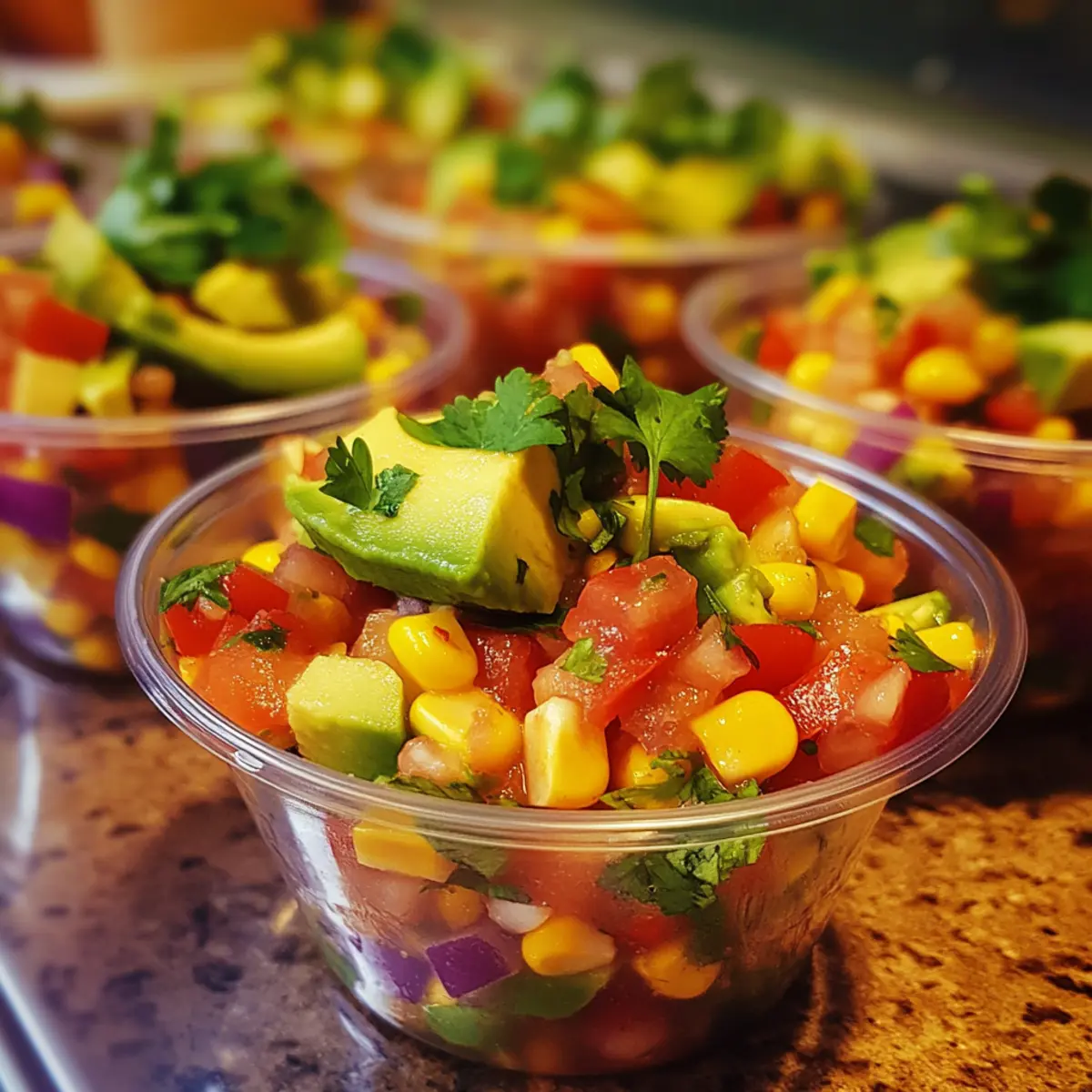 Easy Avocado Corn Salsa Party Cups That Wow Your Taste Buds